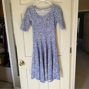 Lularoe purple flower dress